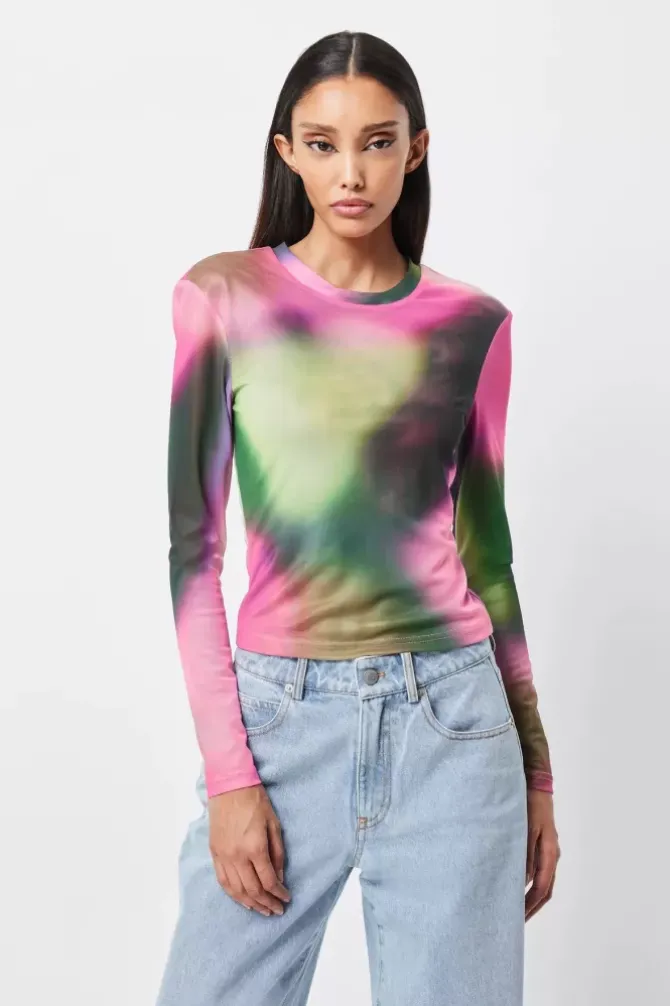 Mossman Tops>Blurred Top