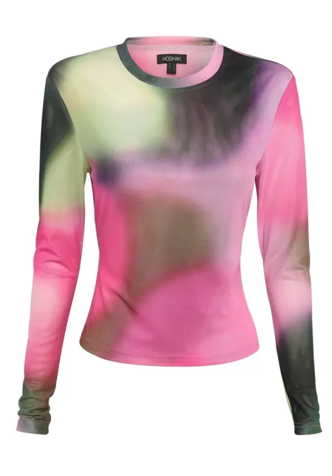 Mossman Tops>Blurred Top