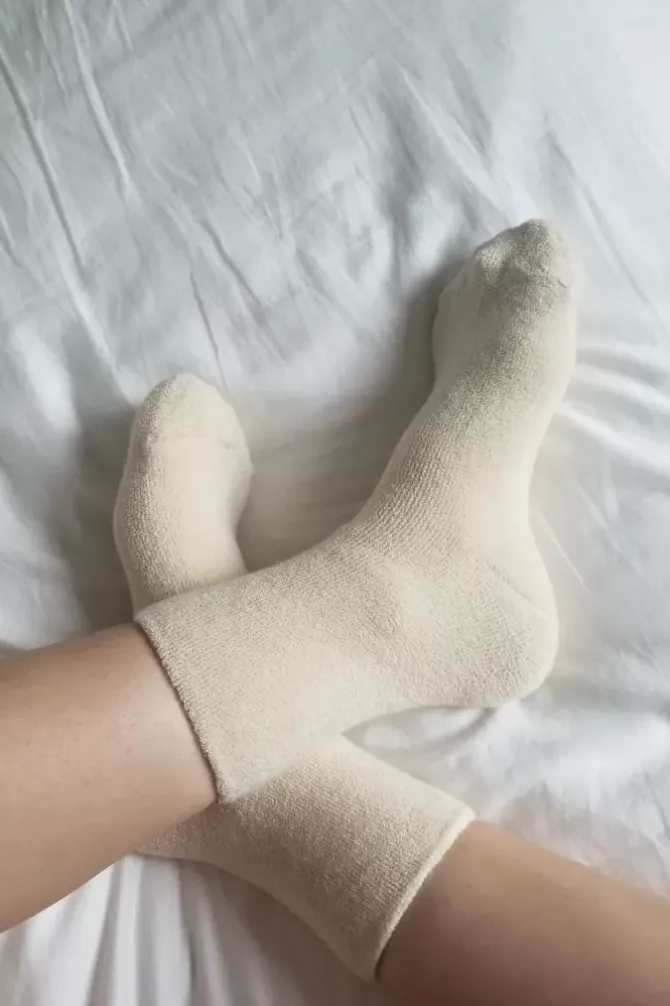 Le Bon Shoppe Socks>Cloud Socks - Ecru