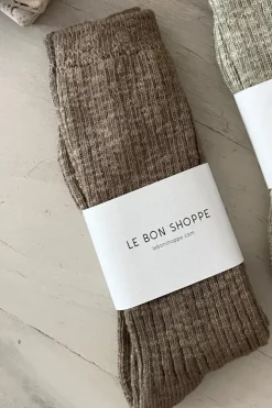 Le Bon Shoppe Socks>Cottage Socks - Flax