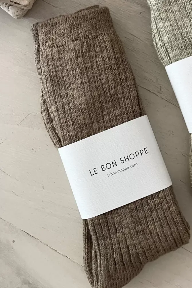 Le Bon Shoppe Socks>Cottage Socks - Flax