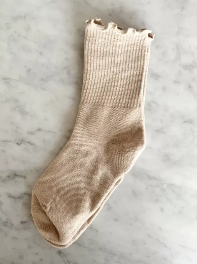 Golden Tribe Gift Packs>Frill Sock Pack - Natural