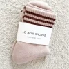 Le Bon Shoppe Socks>Girlfriend Socks - Bellini Stripe