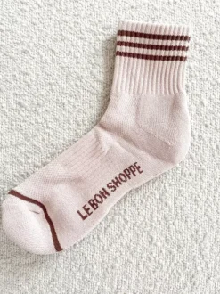Le Bon Shoppe Socks>Girlfriend Socks - Bellini Stripe