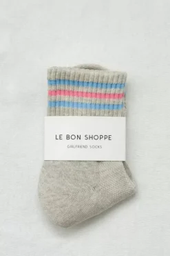 Le Bon Shoppe Socks>Girlfriend Socks - Bright Grey