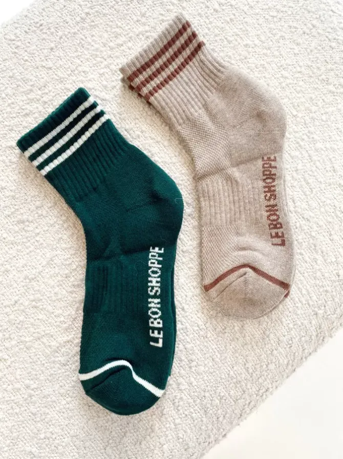 Le Bon Shoppe Socks>Girlfriend Socks - Hunter Green