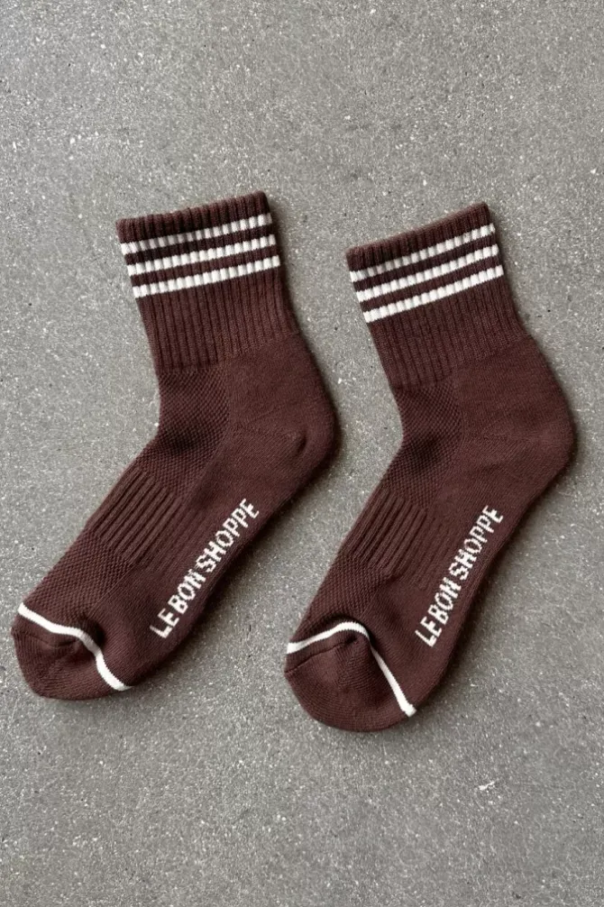 Le Bon Shoppe Socks>Girlfriend Socks - Mahogany