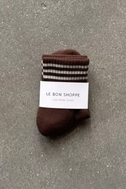 Le Bon Shoppe Socks>Girlfriend Socks - Mahogany