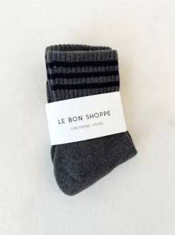 Le Bon Shoppe Socks>Girlfriend Socks - Soot