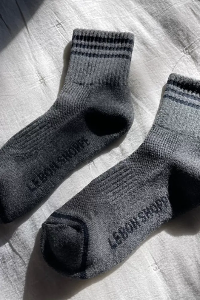 Le Bon Shoppe Socks>Girlfriend Socks - Soot