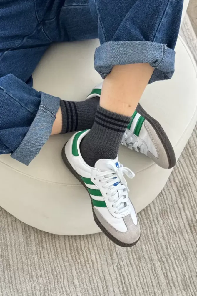 Le Bon Shoppe Socks>Girlfriend Socks - Soot