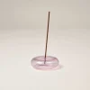 Gentle Habits Homewares>Glass Vessel Incense Holder - Pink