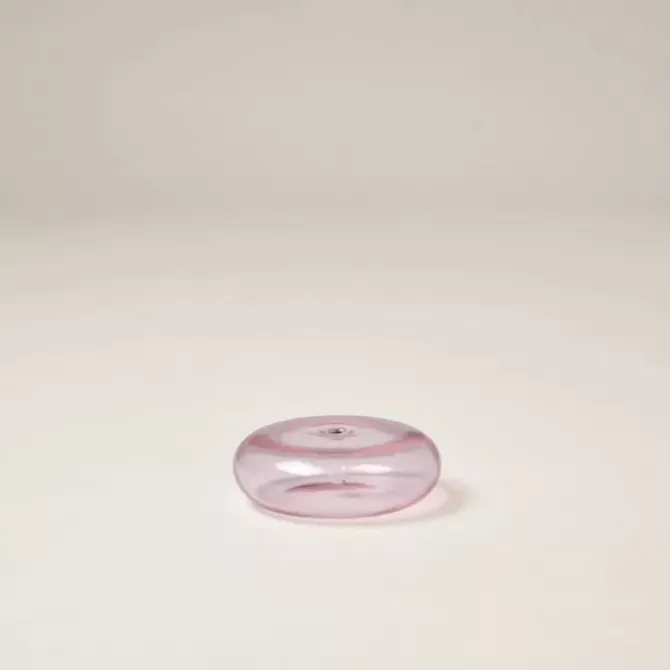 Gentle Habits Homewares>Glass Vessel Incense Holder - Pink