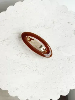 Golden Tribe Hair>Hailey Oval Clip - Caramel