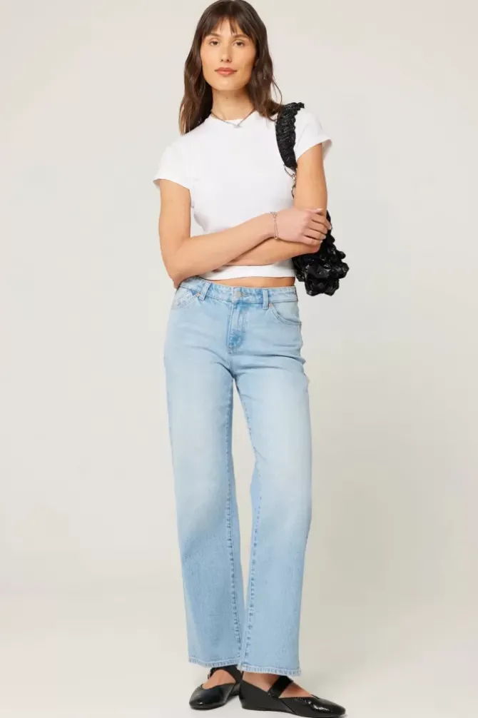 Rolla's Jeans Denim>Heidi Low Sunshine - Light Vintage Blue
