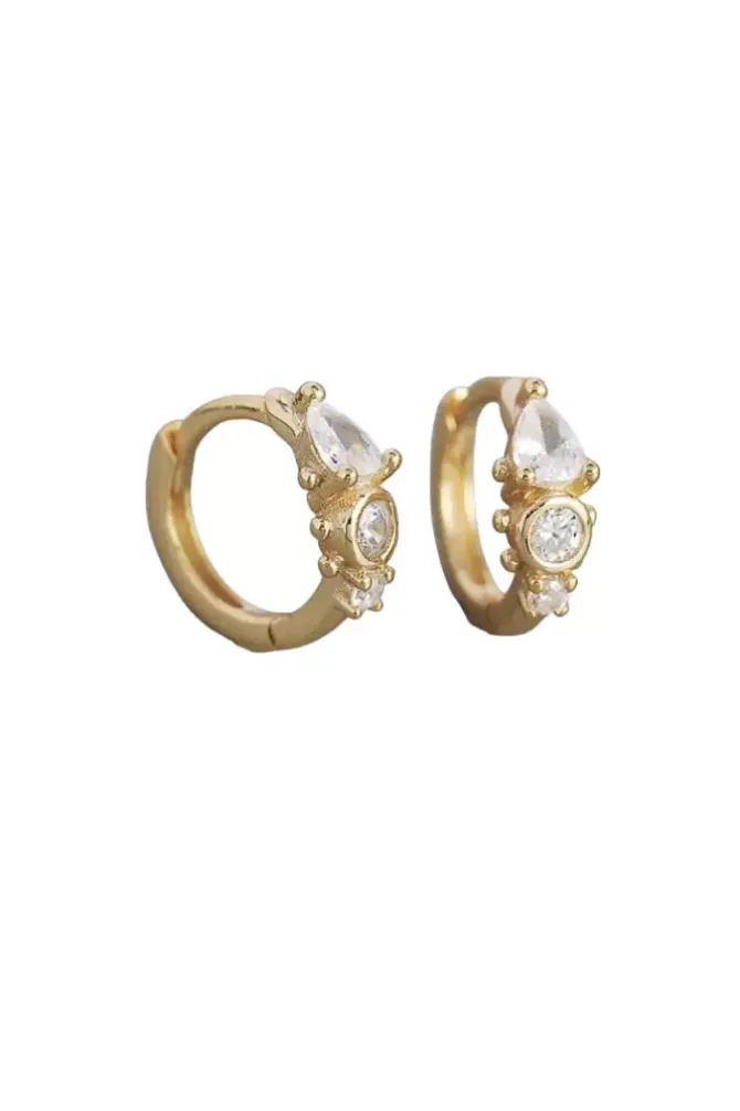 Porter Jewellery Jewellery|Jewellery>Heirloom Huggies - Gold/Clear