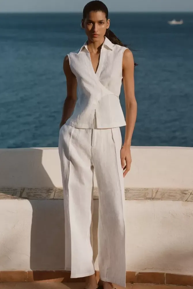 Faithfull the Brand Pants>Ida Pant - White