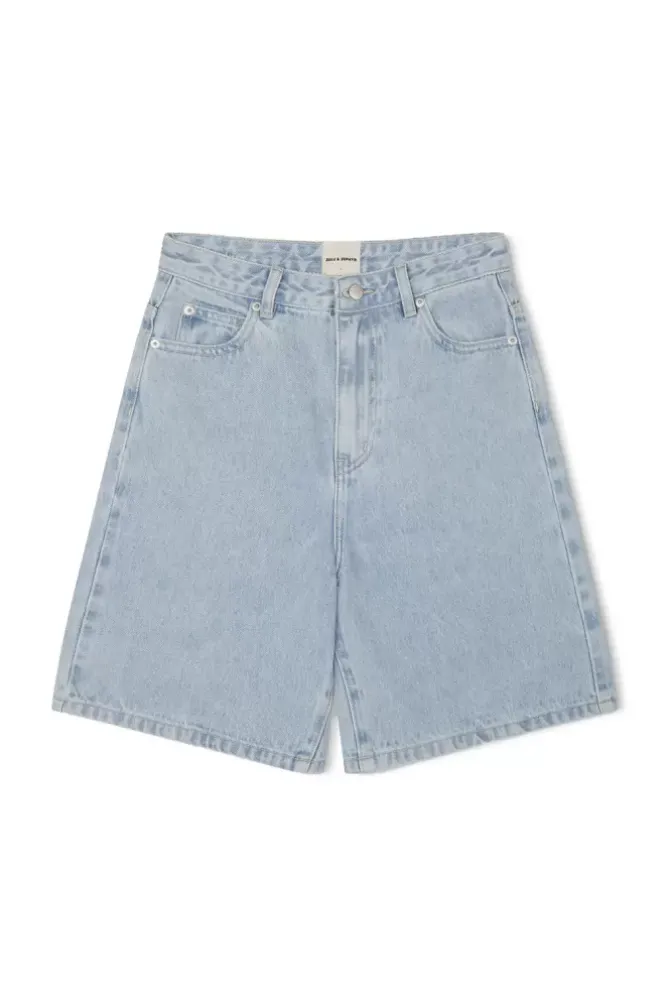 Zulu and Zephyr Shorts|Denim>Light Wash Recycled Cotton Walk Short