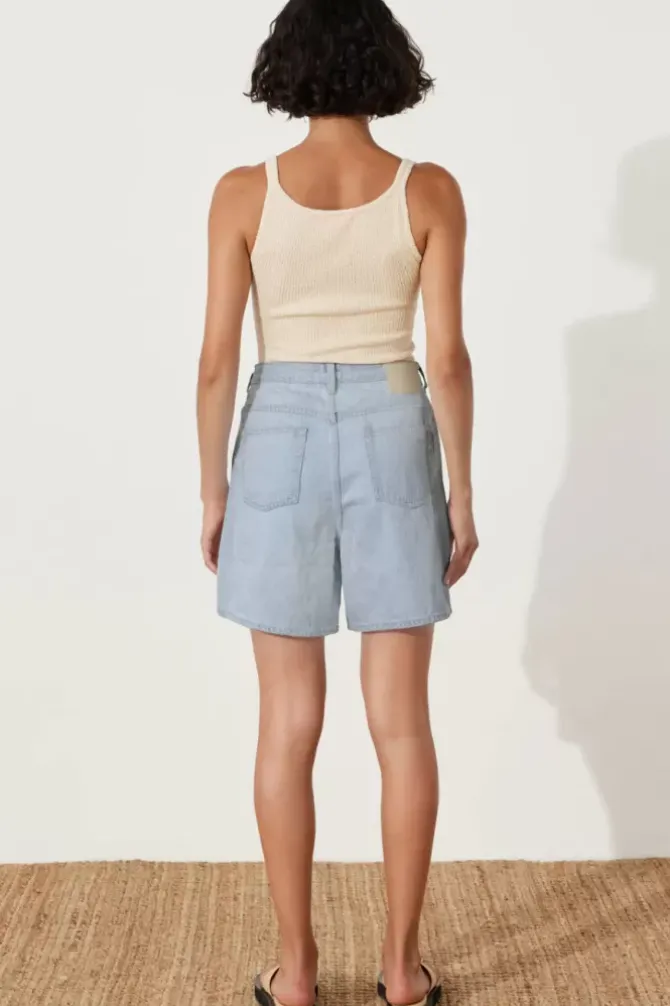 Zulu and Zephyr Shorts|Denim>Light Wash Recycled Cotton Walk Short