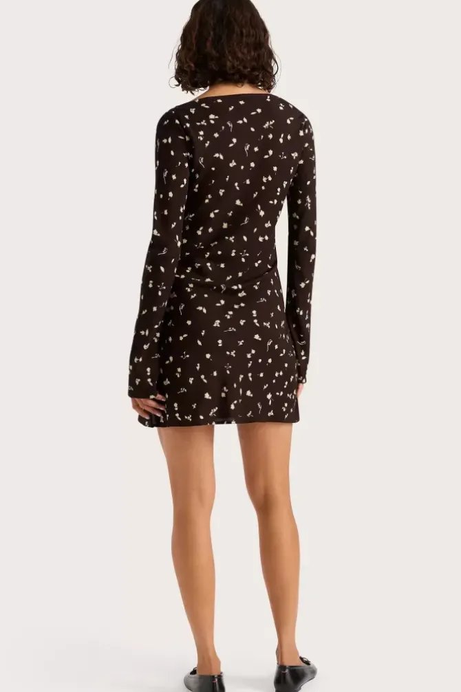 Faithfull the Brand Dresses>Lilou Mini Dress - Clove Brown
