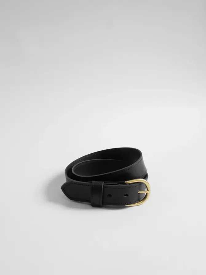 The Lair Belts>Maya Slim Belt - Brass