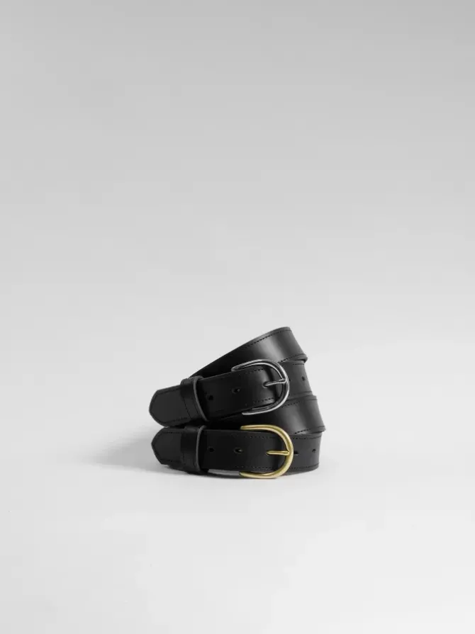 The Lair Belts>Maya Slim Belt - Brass