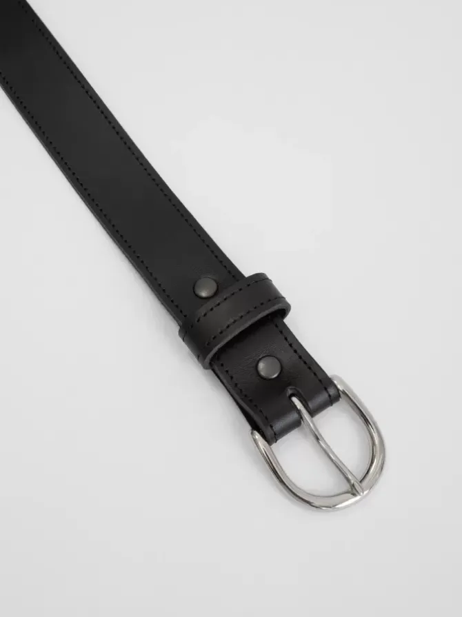 The Lair Belts>Maya Slim Belt - Silver