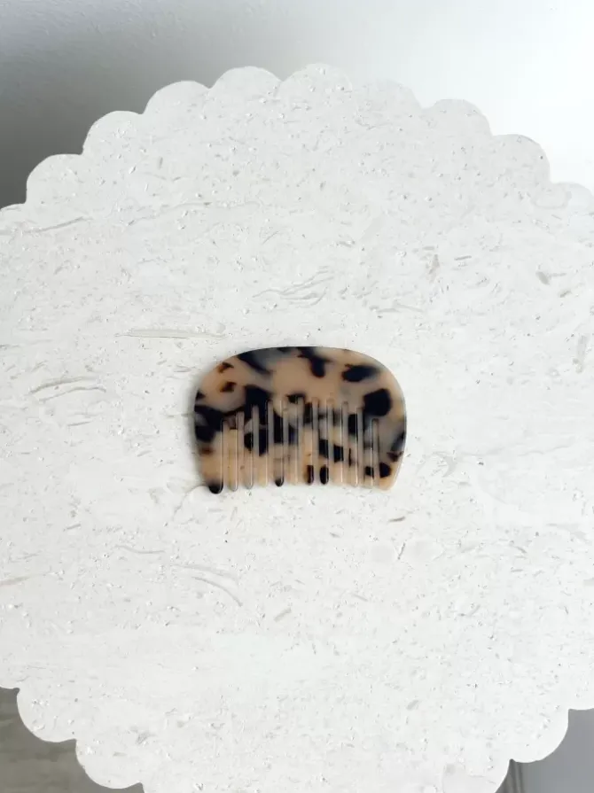 Golden Tribe Hair>Mini Comb - Cream Tort