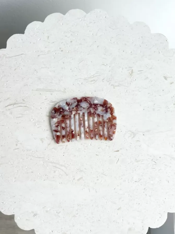 Golden Tribe Hair>Mini Comb - Terrazzo