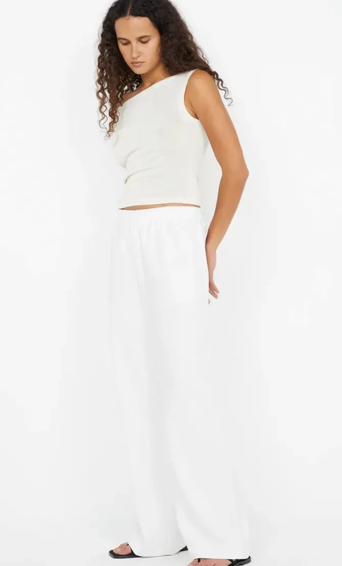 Bec + Bridge Pants|Matching Sets>Ninah Elasticated Pant - White