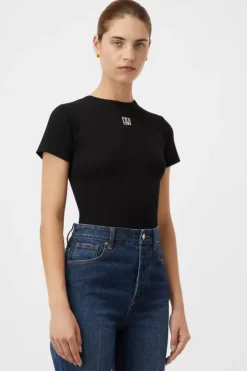 C&M By Camilla and Marc Tops>Nora Fitted Tee - Black