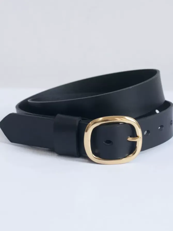 The Lair Belts>Oval 22 Belt - Brass