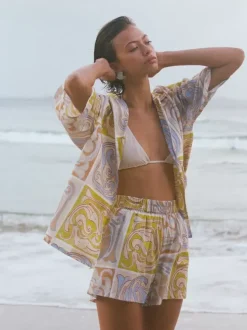 Soleil Soleil Shirts|Shorts>Overswim Set - Siren Tile