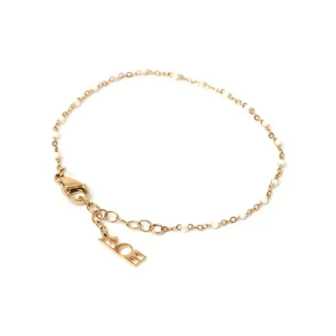 Arms of Eve Jewellery|Jewellery>Peggy Gold And Enamel Bracelet - Vanilla