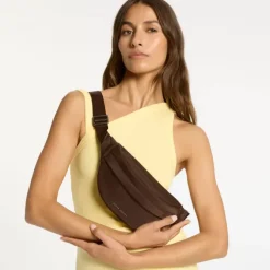 Status Anxiety Handbags>Piper Recycled Bag - Truffle