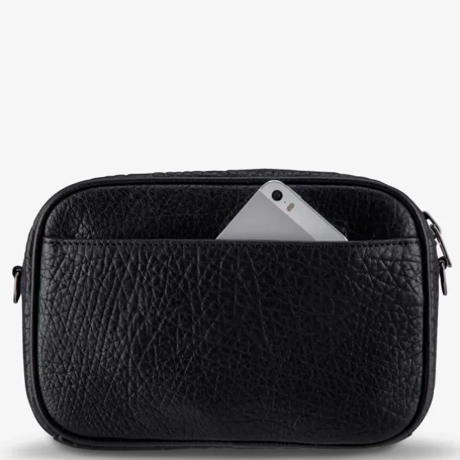 Status Anxiety Handbags>Plunder with Webbed Strap - Black Bubble