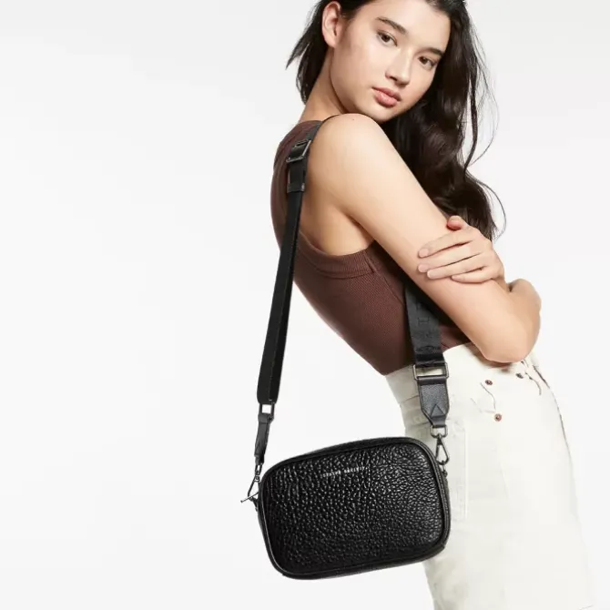 Status Anxiety Handbags>Plunder with Webbed Strap - Black Bubble