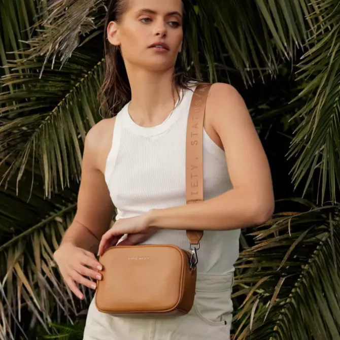 Status Anxiety Handbags>Plunder with Webbed Strap - Tan