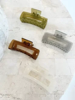 Golden Tribe Hair>Portsea Clip - Grey