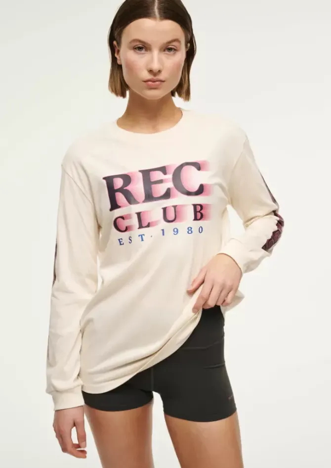 P.E Nation Tops|Activewear>Rally LS Tee - Whisper White