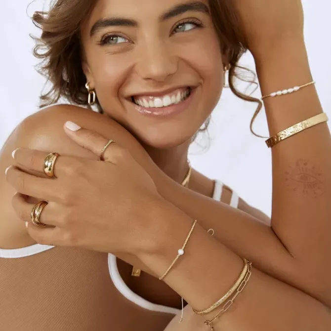 Arms of Eve Jewellery|Jewellery>Seline Gold and Pearl Bracelet