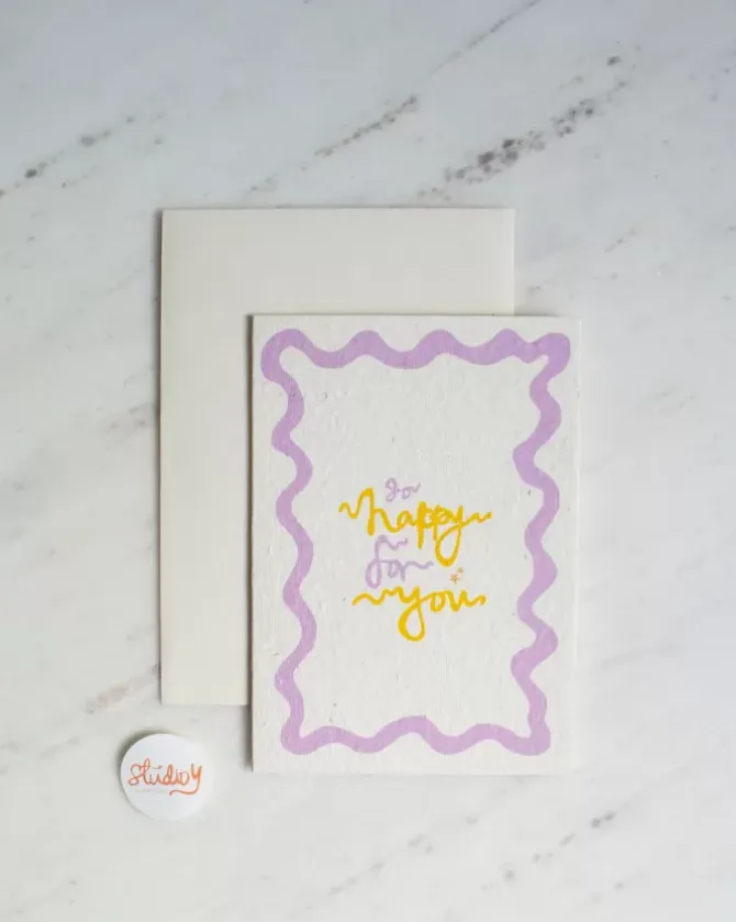 Studio Y Creative Cards>So Happy For You Card