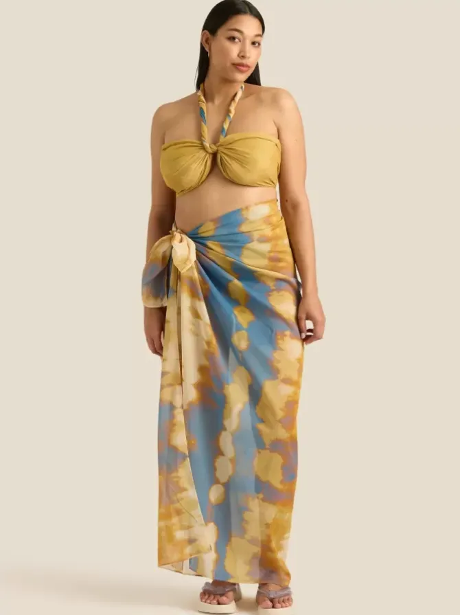 Soleil Soleil Scarves>Square Pareo - Tidal