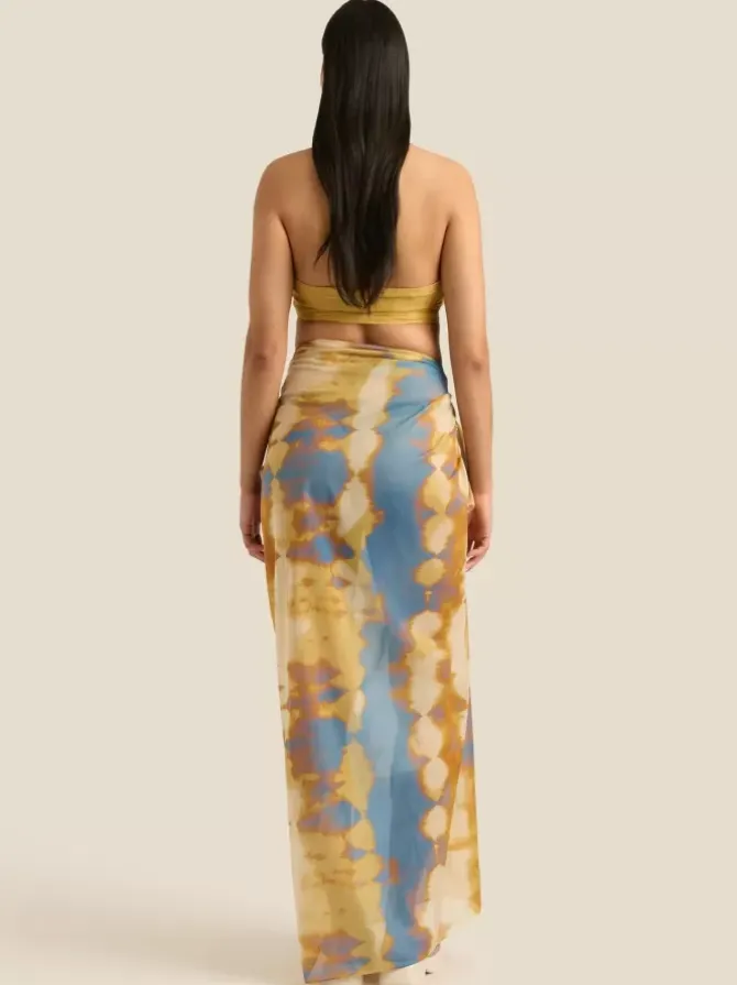 Soleil Soleil Scarves>Square Pareo - Tidal