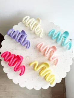 Golden Tribe Hair>Squiggle Clip - Baby Blue