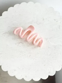 Golden Tribe Hair>Squiggle Clip - Baby Pink