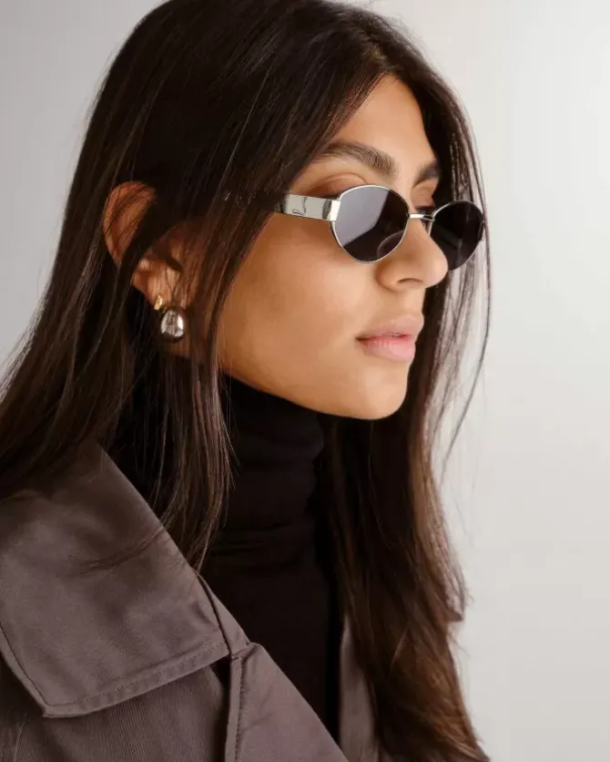 Luv Lou Eyewear>The Boston - Silver