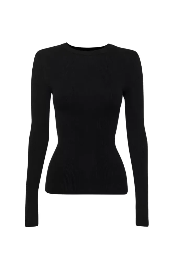Mossman Tops>The Brooklyn Top - Black
