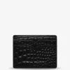 Status Anxiety Wallets>Together For Now - Black Croc Emboss