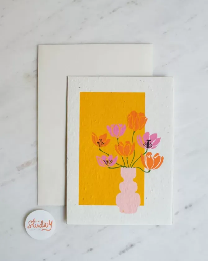 Studio Y Creative Cards>Tulip Card